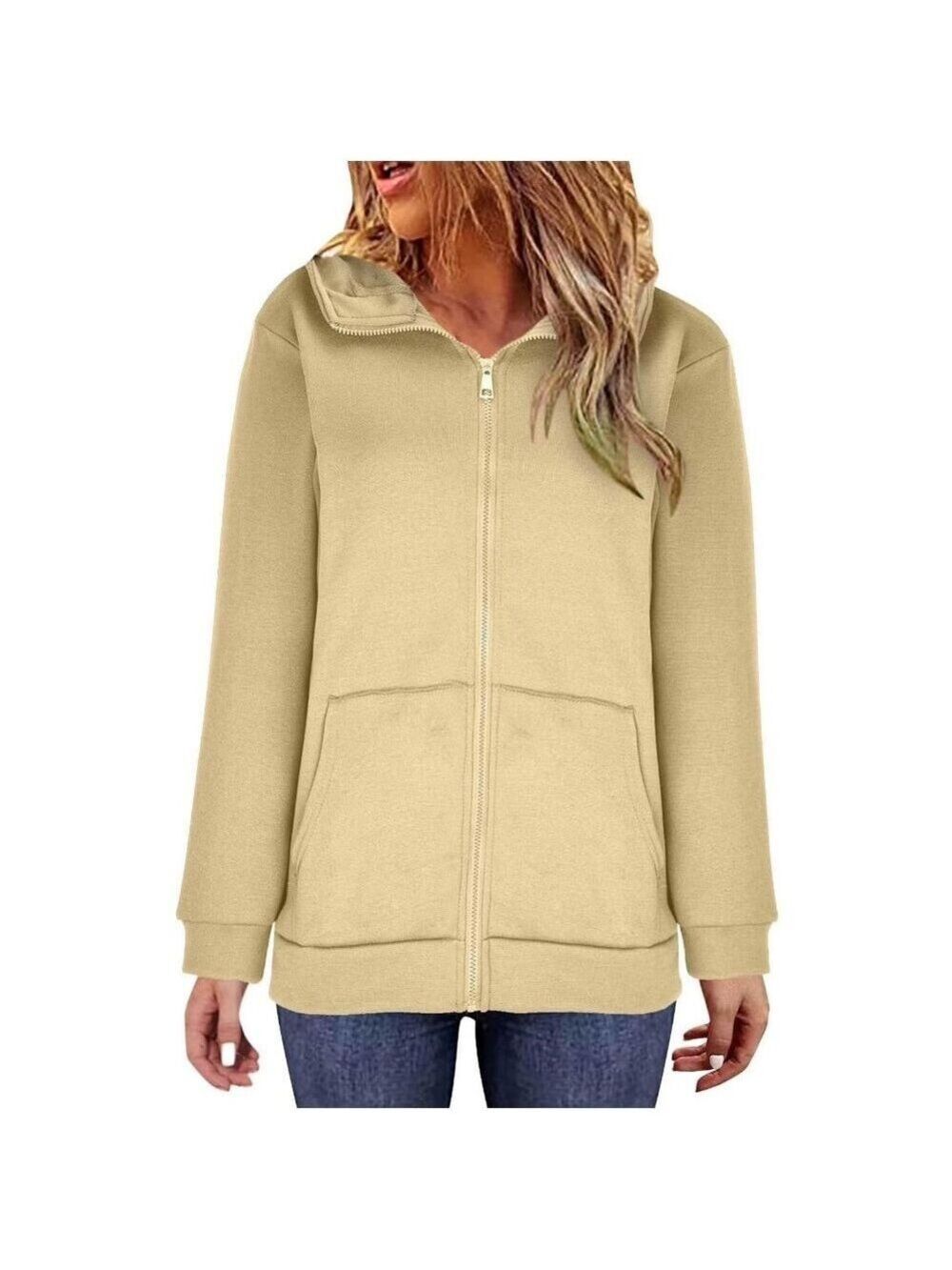 Woman's Hoodie Beige Plus Size 3XL NWT